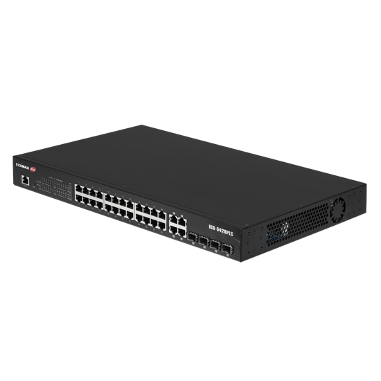EDIMAX Industrial Surveillance VLAN 28-Port Gigabit PoE+ Web Smart — Edimax