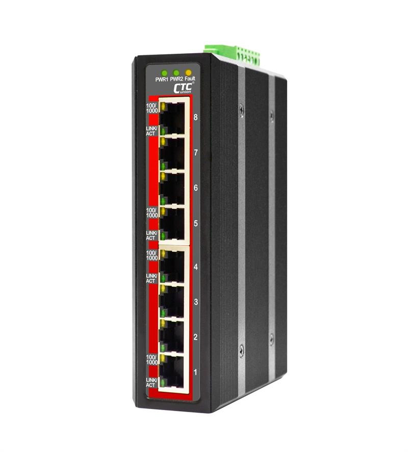CTC UNION 8 Port Gigabit Unmanaged Switch. 8x 10/100/1000Base-T(X). — CTCunion