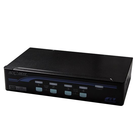 REXTRON 1-4 USB Automatic KVM Switch. Share 1x Keyboard Video — Rextron