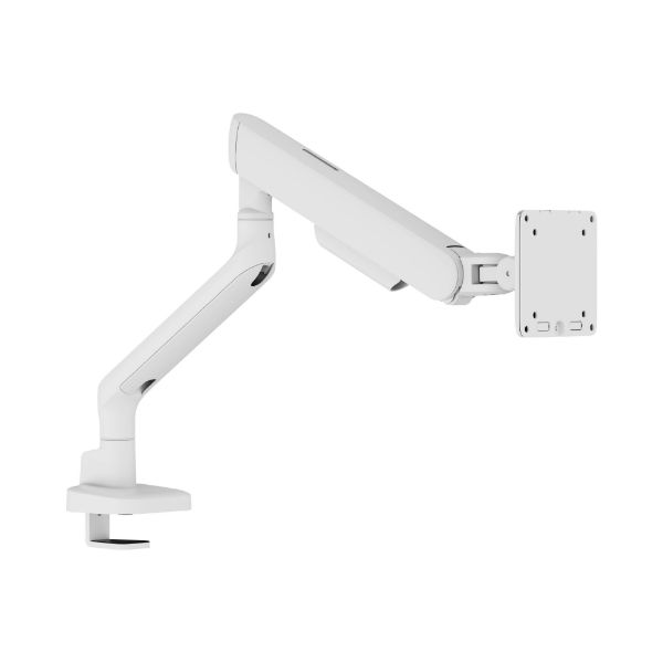17"-35" Elite Single Screen Mechanical Spring Monitor Arm. Max Load 11Kgs, White — Brateck
