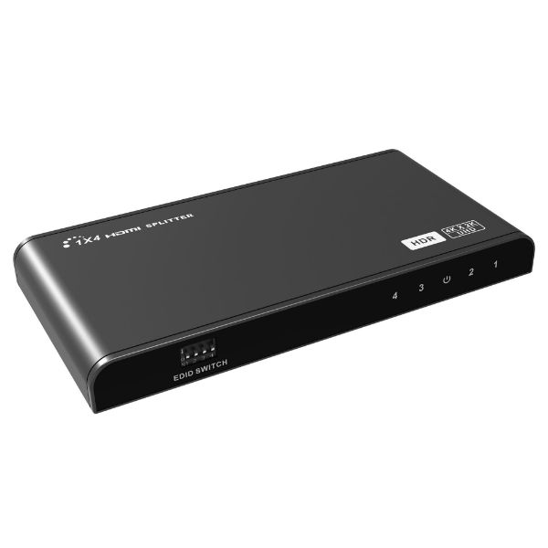 1-In-4-Out HDMI Splitter W/ HDR & EDID. UHD Res Up To 4K2K@30/60Hz — Lenkeng