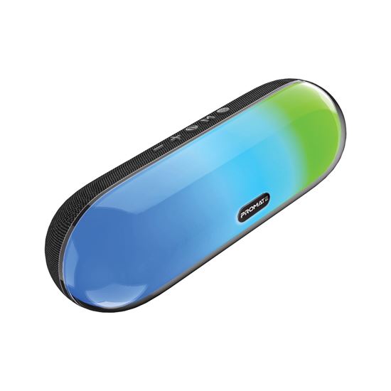 PROMATE 10W Wireless HD Bluetooth Portable Speaker with LED Lighting. — Promate
