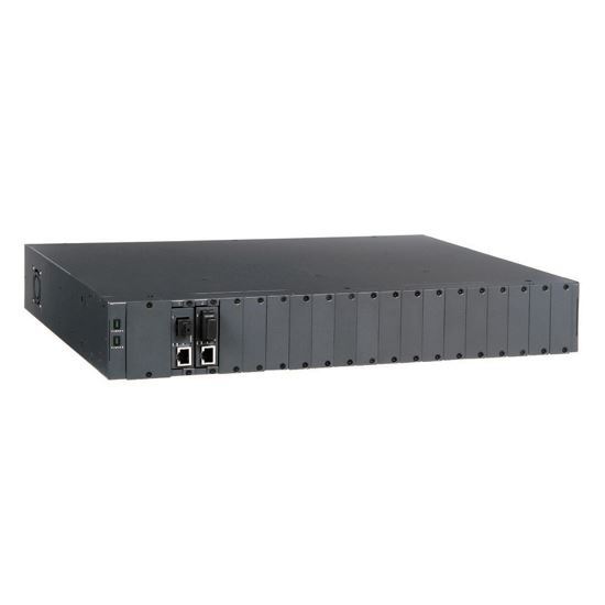 CTS 18 Slot Compact Media Converter Chassis. 19' (1.5RU) with 1x fixed — CTS