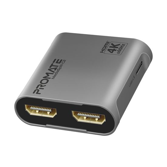 PROMATE HDMI Splitter with Dual HDMI Ports. Supports up to 4K@60Hz — Promate