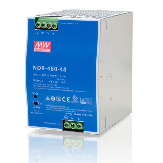CTC UNION 48V/480W DIN Rail Mount Power Supply with Short circuit, — CTCunion