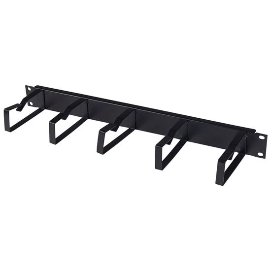 DYNAMIX 19' 1RU 105mm Deep Metal Cable Management Bar. Supplied — Dynamix