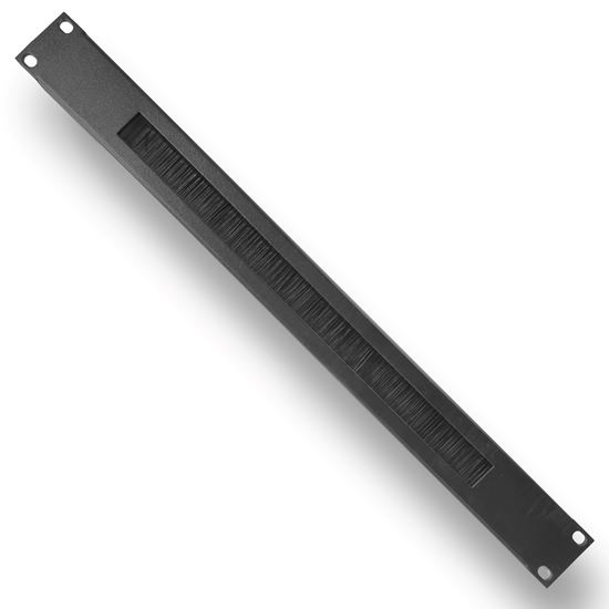DYNAMIX 1RU 19' Brush Cable Management Bar. Black Colour. — Dynamix