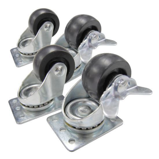 DYNAMIX 4pk Cabinet Castor Wheels. 2.5' fits both RSR & RST cabinets, — Dynamix
