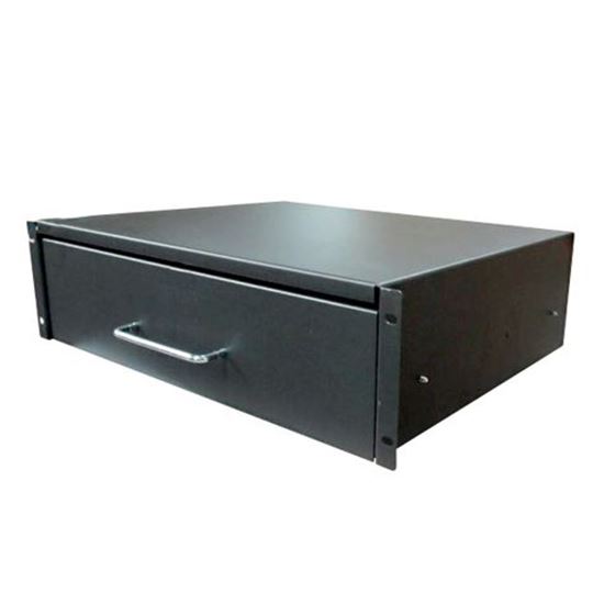 DYNAMIX 3U Rackmount Lockable Drawer, 350mm Deep, 112mm High. — Dynamix