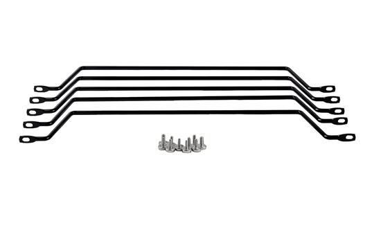 DYNAMIX 1RU 19" Horizontal Cable Lacing Bars. 4" Offset for Racks. — Dynamix