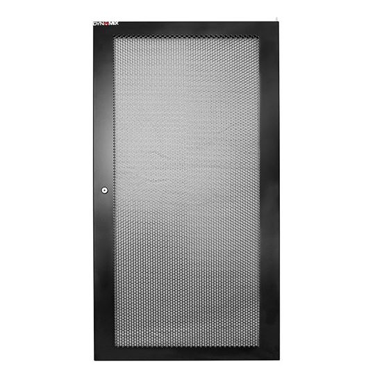 DYNAMIX Mesh Front Door 600mm 18U with Small Round Lock for RWM18 — Dynamix