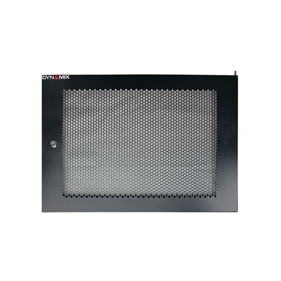 DYNAMIX Mesh Front Door 600mm 6U with Small Round Lock. — Dynamix