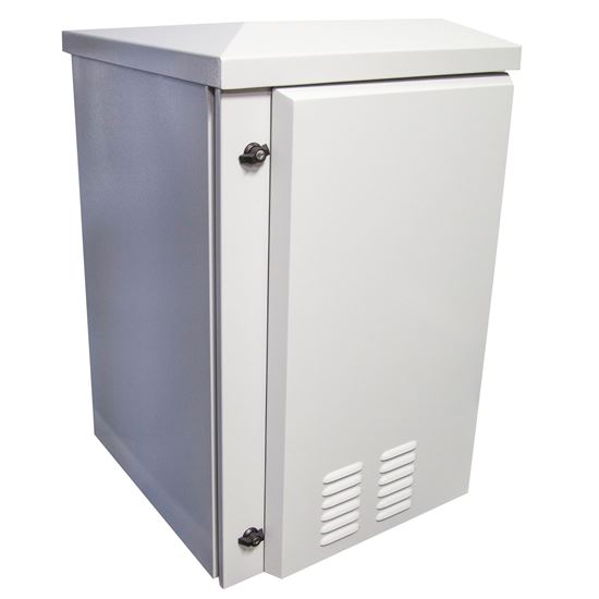 DYNAMIX 18RU Vented Outdoor Wall Mount Cabinet. Ext Dims 611x625x915 — Dynamix