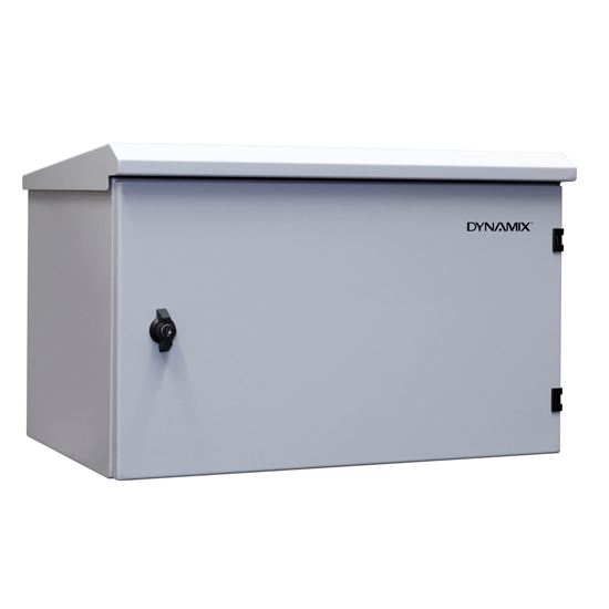 DYNAMIX 6RU Outdoor Wall Mount Cabinet. External Dims 600Wx600Dx6U — Dynamix