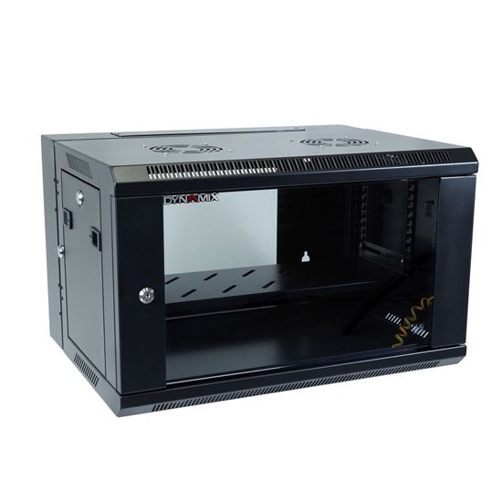 DYNAMIX 6RU Universal Swing Wall Mount Cabinet. Removable Back mount — Dynamix