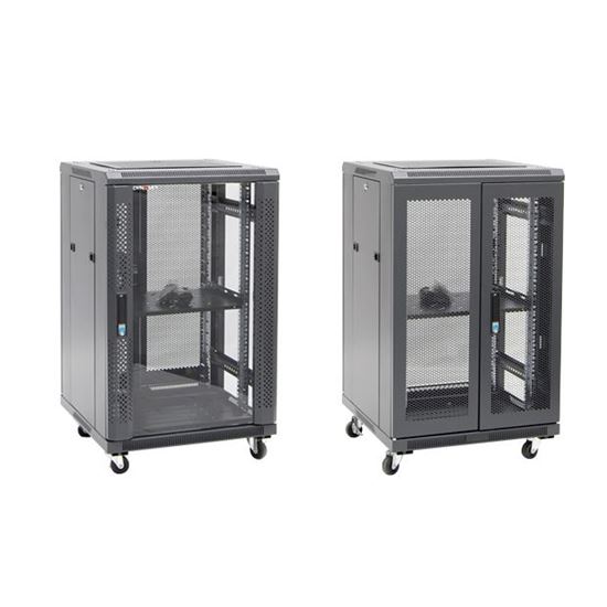 DYNAMIX 18RU Server Cabinet 800mm Deep (600x 800x1008mm) Includes 1x — Dynamix