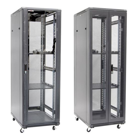 DYNAMIX 37RU Server Cabinet 1000mm Deep (600x1000x1853mm) FLAT PACK. — Dynamix