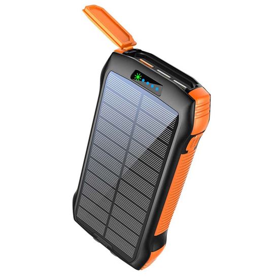 PROMATE 20000mAh Rugged EcoLight Solar IP65 Power Bank with 10W — Promate