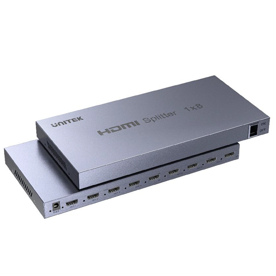 UNITEK 1-In-8-Out 4K HDMI 1.4 Splitter. Supports up to 4K@30Hz — Unitek