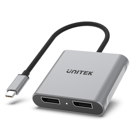 UNITEK USB-C to Dual DisplayPort 8K Adapter with MST. — Unitek