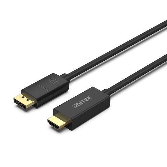 UNITEK 1.8m DisplayPort to HDMI Cable. Supports Max Res up to — Unitek