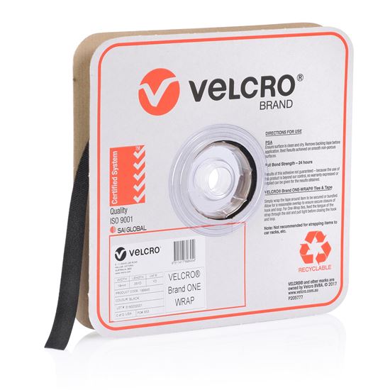 VELCRO One-Wrap 19mm Continuous 22.8m Roll. Custom Cut to Length. — Velcro