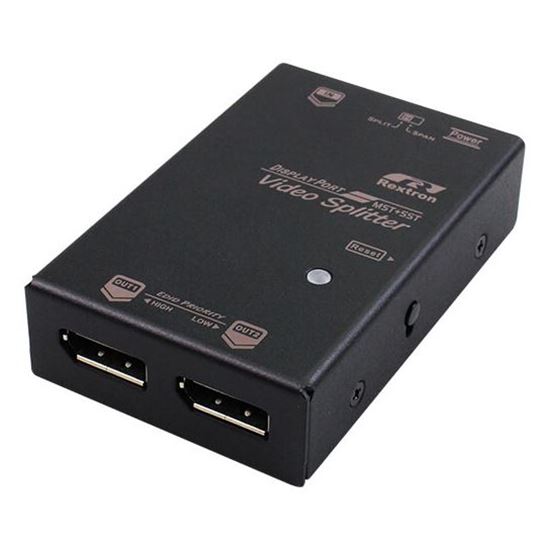 REXTRON 1-2 UHD Display Port Splitter. Supports 4K UHD@60Hz — Rextron
