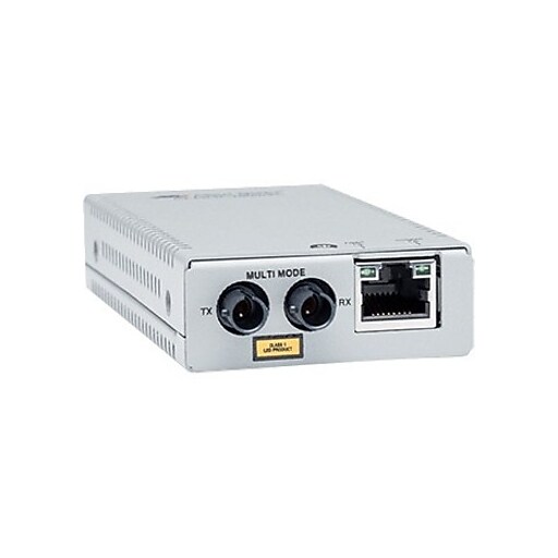 AT-MMC2000/ST-960 10/100/1000T to 1000SX/ST MM Media & Rate Converter- Multi-region PSU- TAA (Federal) — Allied Telesis