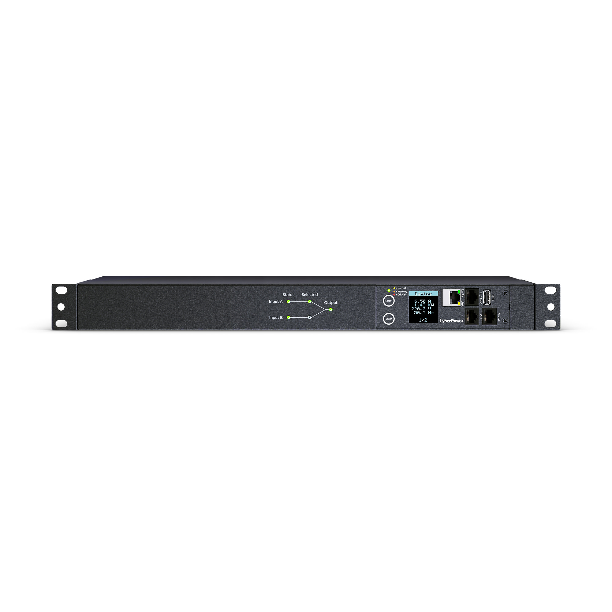 Switched ePDU 1U Horizontal 16Amp input — CyberPower Systems