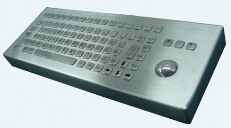 Inputel Stainless Steel Keyboard + Trackball ~ USB — Inputel