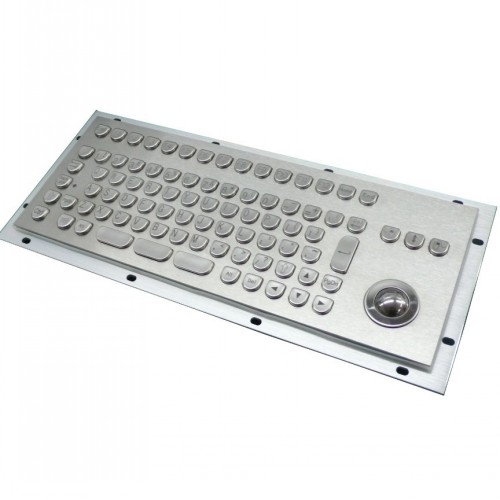Inputel KB205 Stainless Steel Keyboard + Trackball IP65 - USB — Inputel
