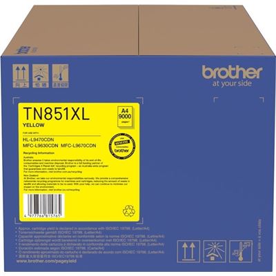 Brother TN851XLY Yellow High Capacity Toner — Brother