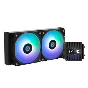 Zalman Alpha2 24 ARGB Black Liquid Cooler - Dual 120mm Fan 5yr w — Zalman
