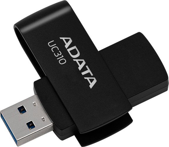 ADATA UC310 Swivel USB3.2 256GB Black Flash Drive — Adata