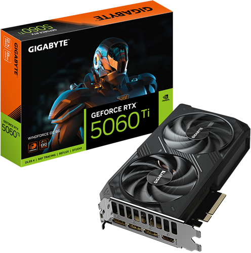 Gigabyte GV-N506TWF2OC-8GD RTX5060TI 8GB PCIE Graphics Card — Gigabyte