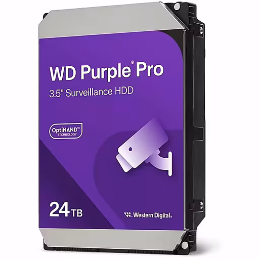 WD Purple Pro 24TB SATA 3.5" 7200RPM 512MB Surveillance HDD — Western Digital