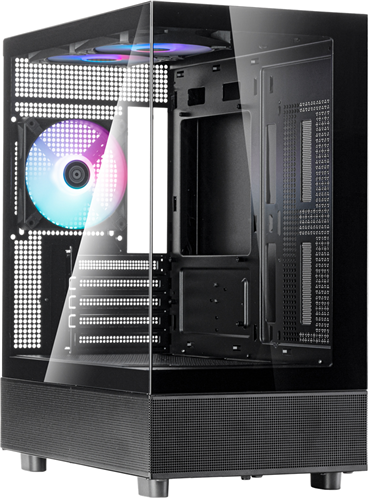 SilverStone LD04 MATX Black Mid Tower Case — SilverStone
