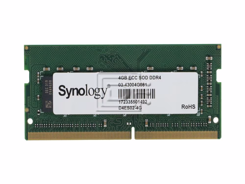 Synology D4ER01-4GB for FS3410, HD6500, SA Series — Synology