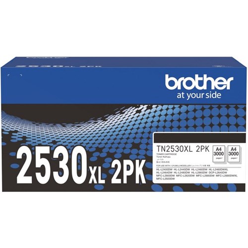 Brother TN2530XL Blk Toner 2Pk — Brother