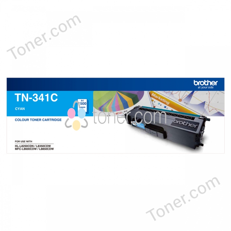 Brother TN341 Cyan Toner Cart — Brother