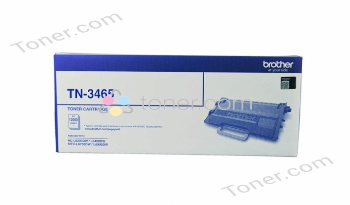 Brother TN3465 Black Toner — Brother