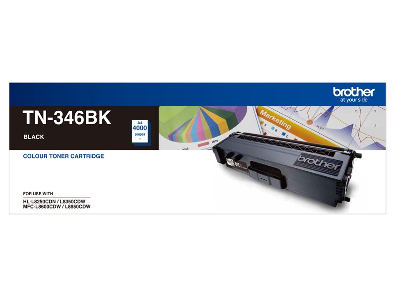 Brother TN346 Black Toner Cart — Brother