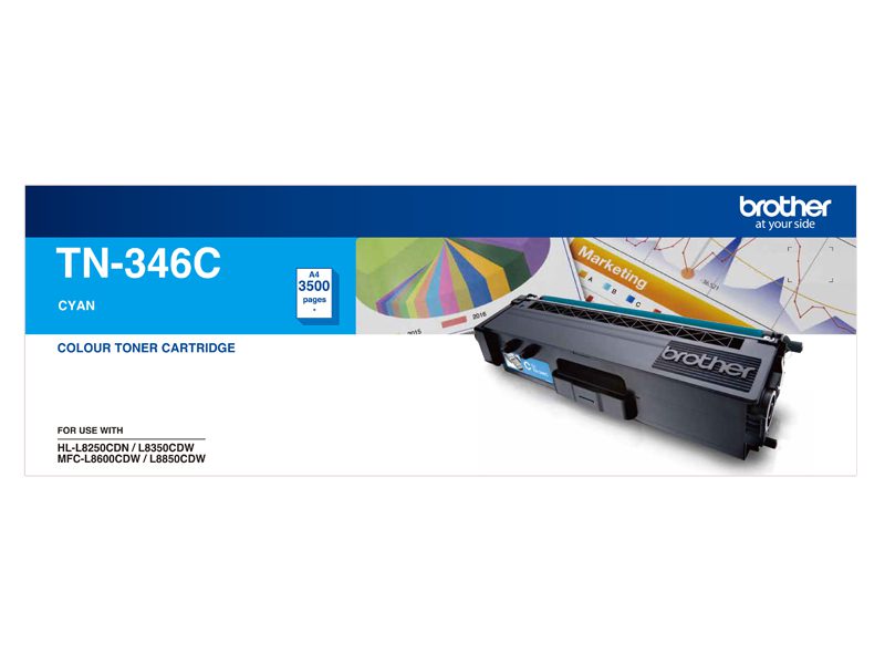 Brother TN346 Cyan Toner Cart — Brother