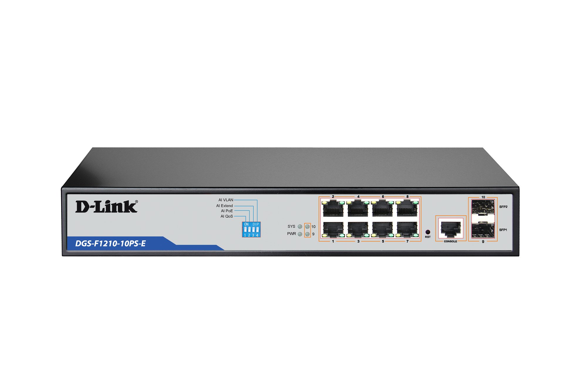 D-Link DGS-F1210-10PS-E Switch — D-Link