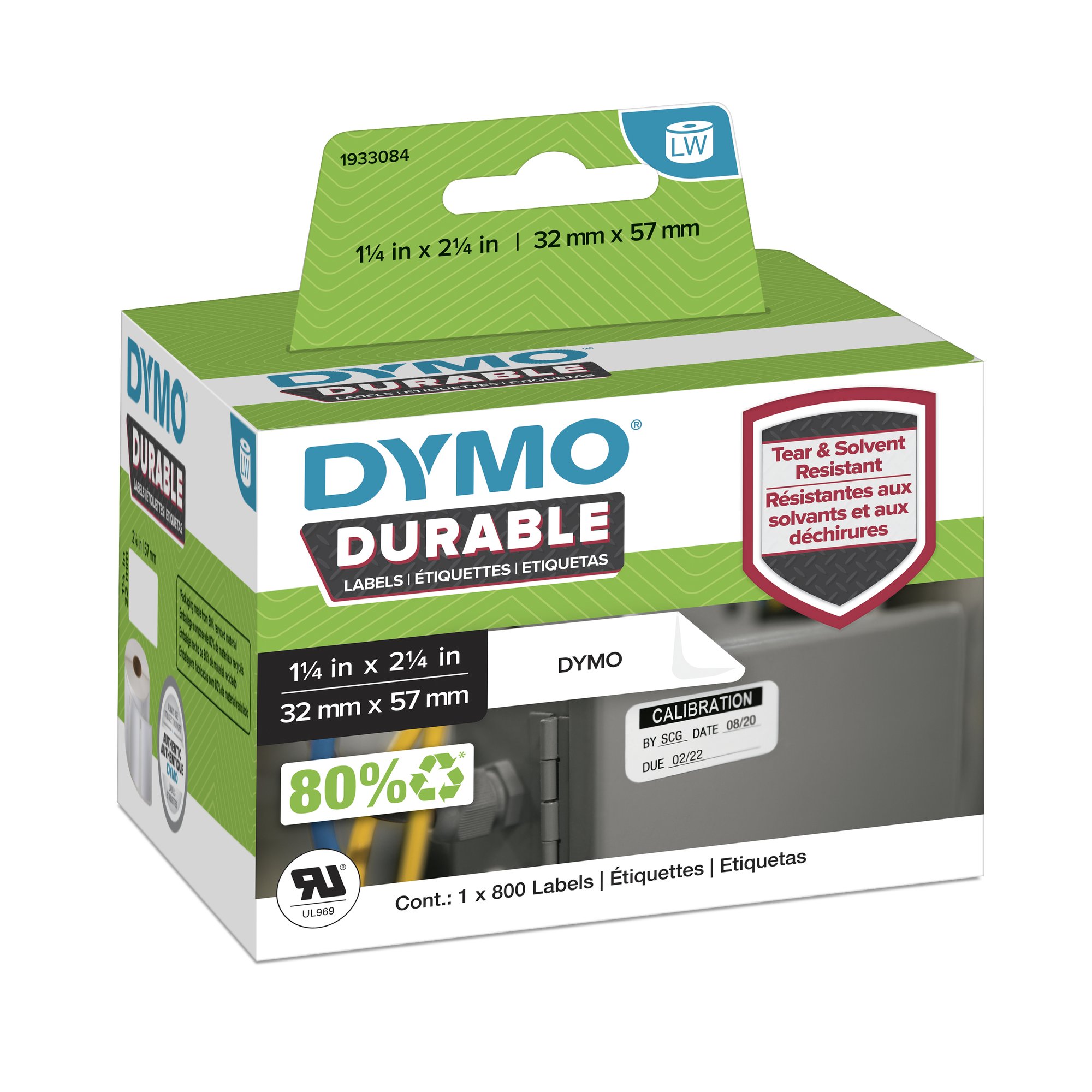 DY LW Dur MP Label 57x32mm — Dymo