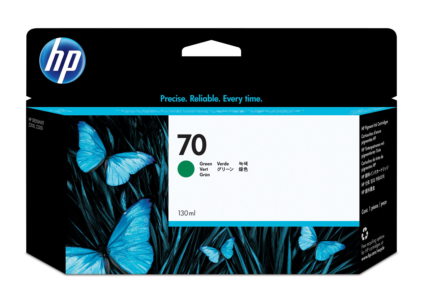 HP #70 130ml Green Ink C9457A — HP