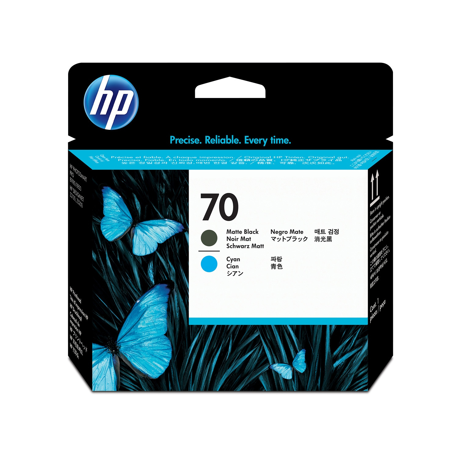 HP#70 Mat Blk & Cyan PH C9404A — HP