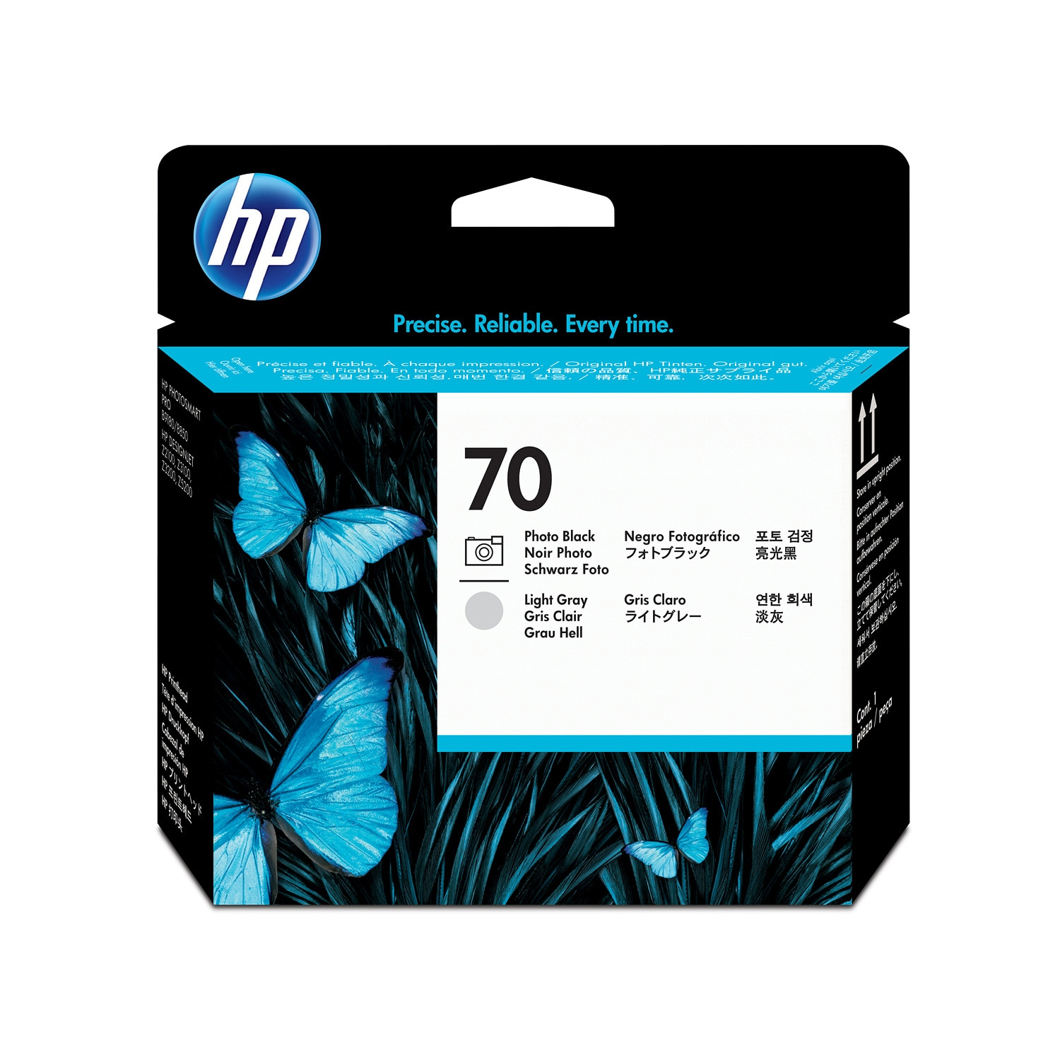 HP#70 PhBlk& LgtGrey PH C9407A — HP