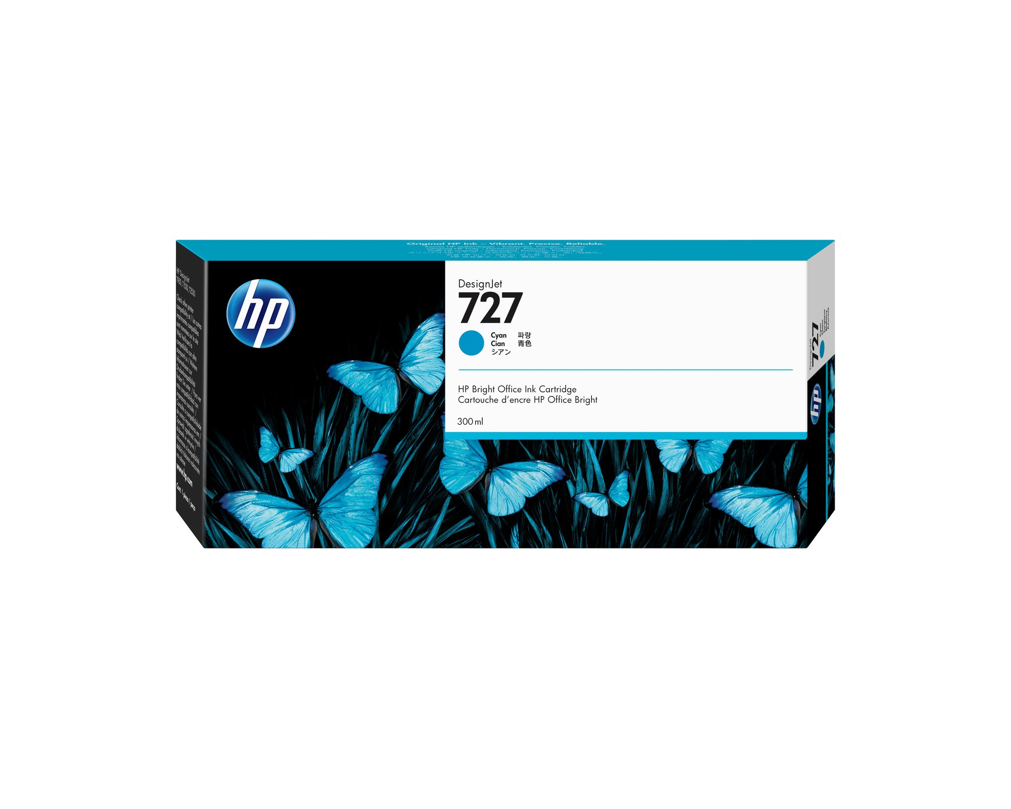 HP 727 300ml Cyan Ink # F9J76A — HP