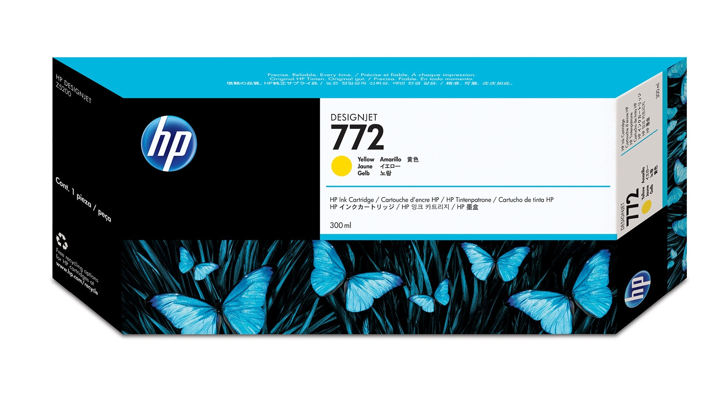 HP #772 300ml Yell Ink CN630A — HP